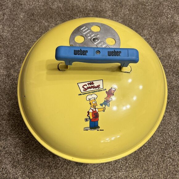 The Simpsons Weber Homers Smokey Joe 10th Anniversary Limited Edition Grill - Picture 1 of 13